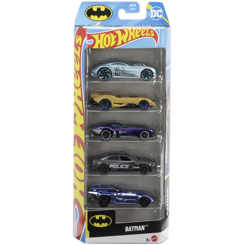 Hot Wheels Alloy Miniature Running Cars Set - Five Pack Desktop Track Simulation Models Toy Collectible Gift for Festivals