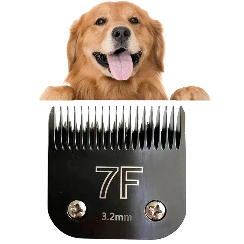 BAAG-For Wahl KM 10 For Andis AG/AGC/SMC/Oster A5/Classic 76 동물용 클리퍼 7F 3.2Mm 프로 탈착식 블레이드 교체 부품