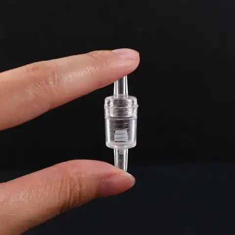 반투명 내구성 4mm / 6mm / 8mm / 12mm 가스 물용 흰색 비복귀 밸브 체크 밸브 워터 스톱 밸브 단방향 Lnline