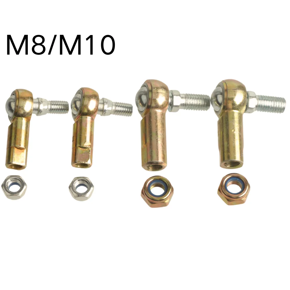 ATV Upgrade 1Pair M8-M8 M10-M10 Tie Rod End Ball Joint Suits China 49CC 50CC Electric Mini Kart Dirt Bike Quad Parts