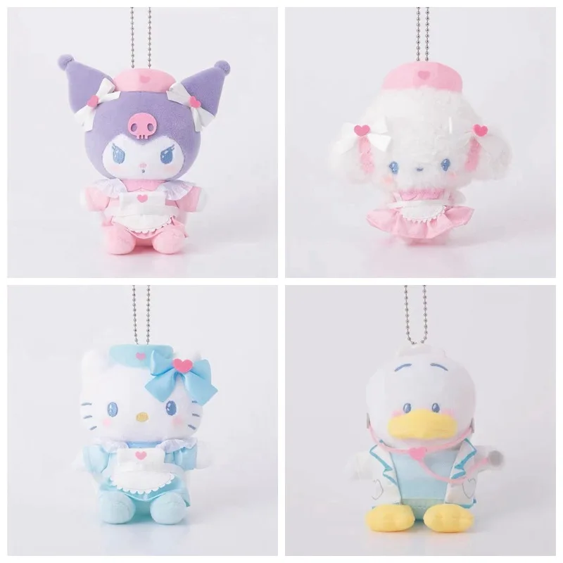 

Hello Kitty Doctor Nurse Series Kuromi My Melody Plush Doll Cute Cartoon Hellokittys Girl Pericarp Bag Pendant Decoration Gift