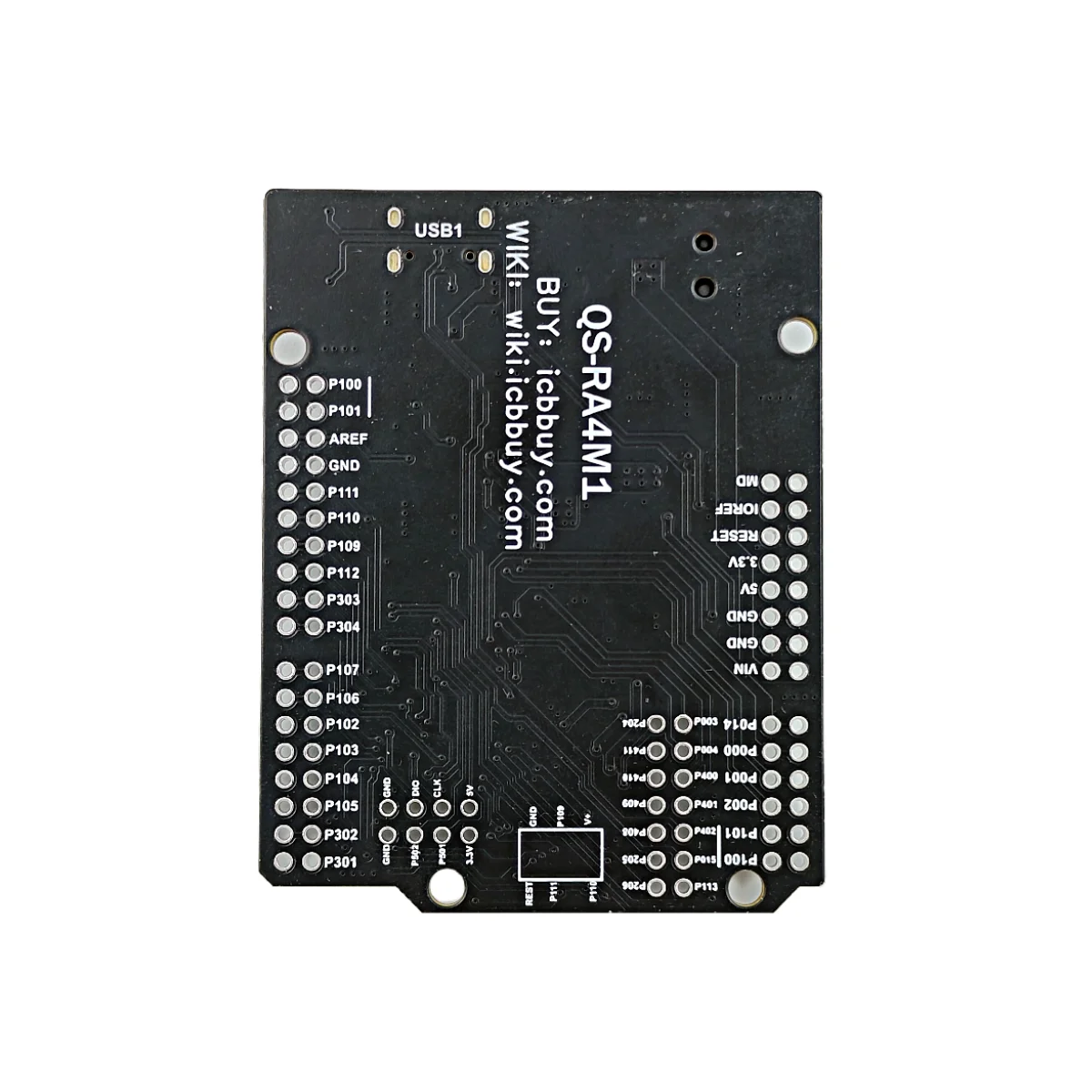 QS-RA4M1 core board Arduino IDE-Ready, 19 GPIOs, RGB LED, CAN BUS 32-bit R7FA4M1AB3CFM