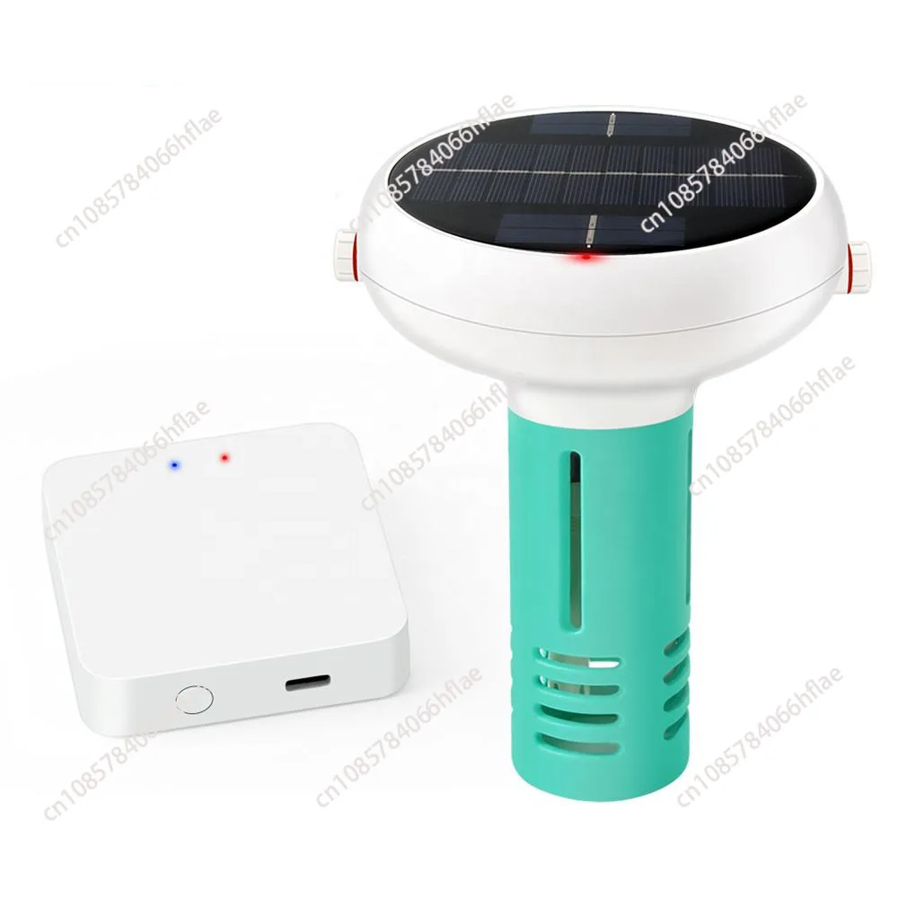 

WIFI Solar Energy Chlorine Meter 7 IN 1 Chlorine/pH/TDS/EC/ORP/Salinity/TEMP Waterproof Water Quality for Swimming Pool