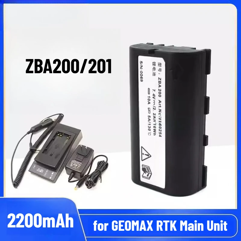 

ZBA200/201 Lithium Battery/Charger for GEOMAX RTK Main Unit and Handheld Device Zenith15 Controller