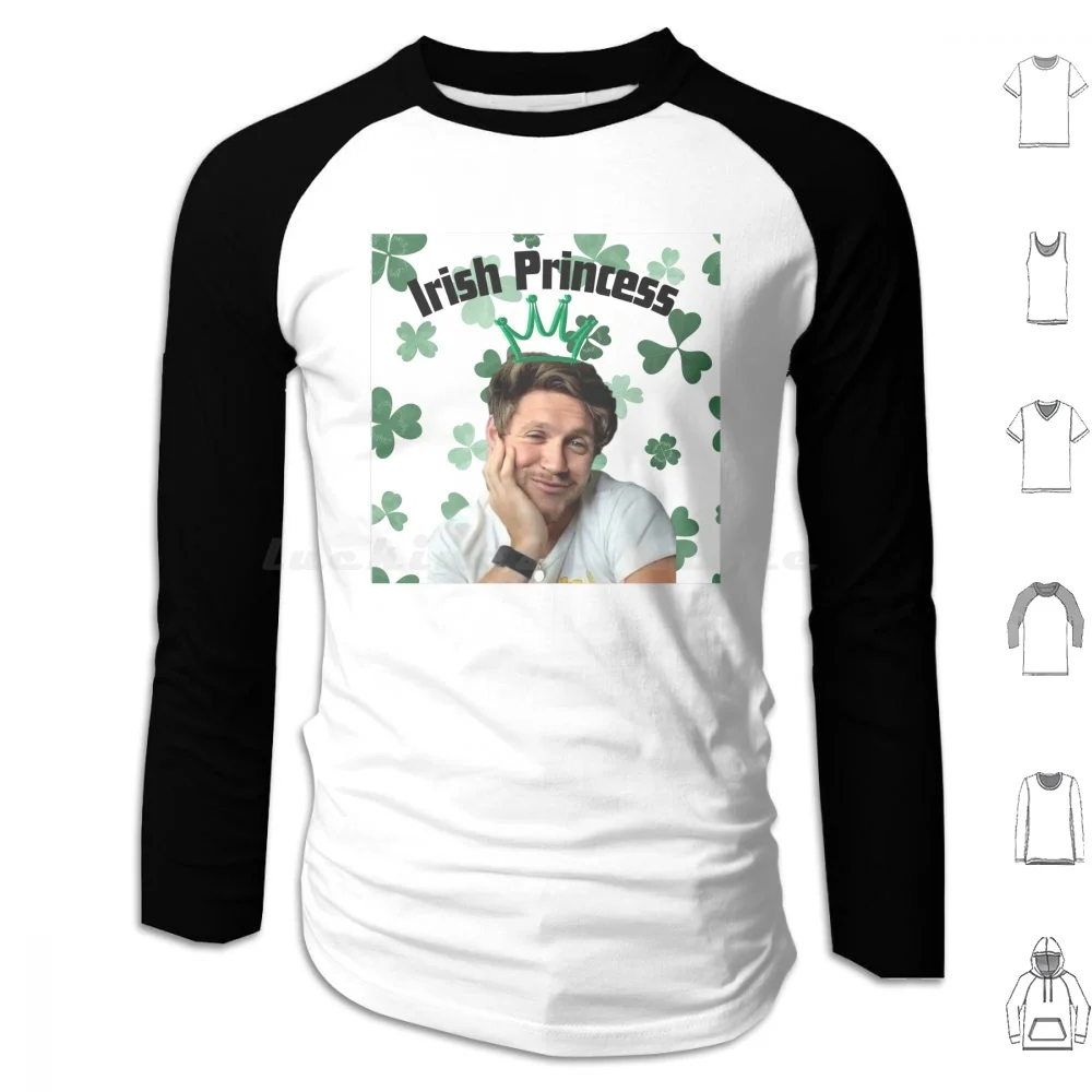 Niall Horan princesa irlandesa sudaderas con capucha de manga larga Niall Horan Niall Horan cara blanco y negro Niall Horan Heartbreak