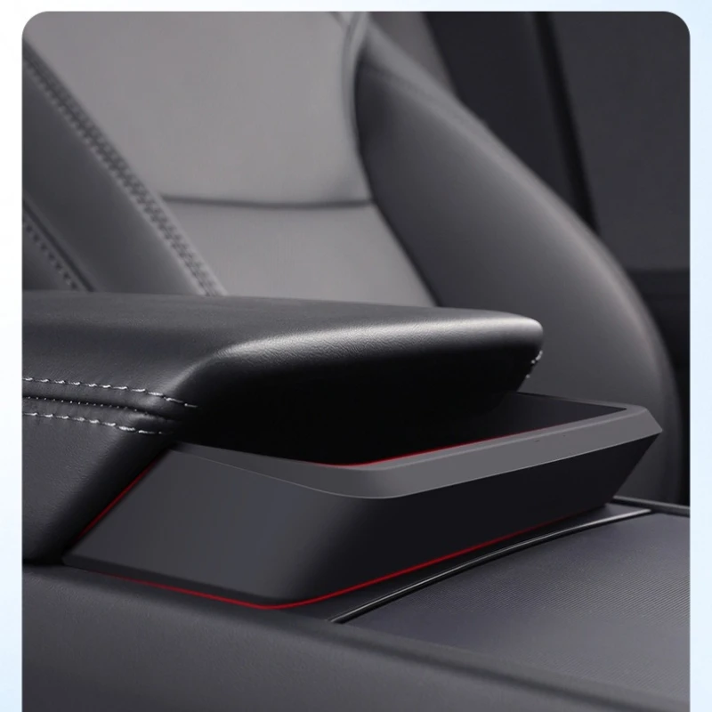 For Tesla Model3/Y Center Console Armrest Silicone Glasses Pocket Expansion Storage Box Car Interior Organizer