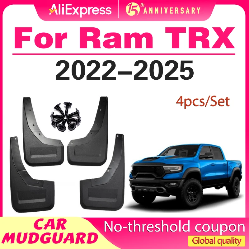 

For Dodge Ram TRX 2022 2023 2024 2025 Fender Mudflaps Splash Guards Mudguards Mud Flaps car Accessories