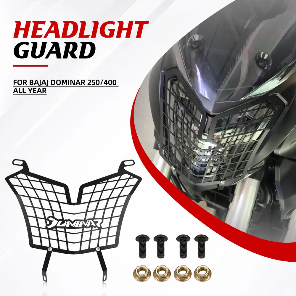 

Motorcycle Accessories FOR BAJAJ DOMINAR 250/400 All YEAR Headlight Protector Grille Guard Cover Protection Grill DOMINAR250