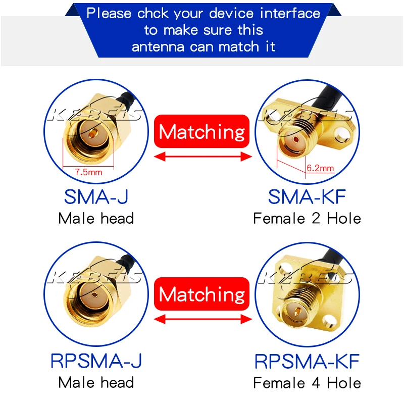 1PCS MMCX to SMA MMCX-JW Male Female to SMA Two hole Four hole Flange Panel Installation SMA/RPSMA RG316 Antenna Extension Cable