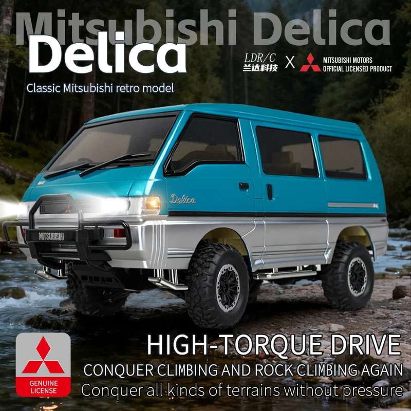 New LD1296 1:12 24G Delica dual-speed transmission version remote control car simulation full-scale remote control car