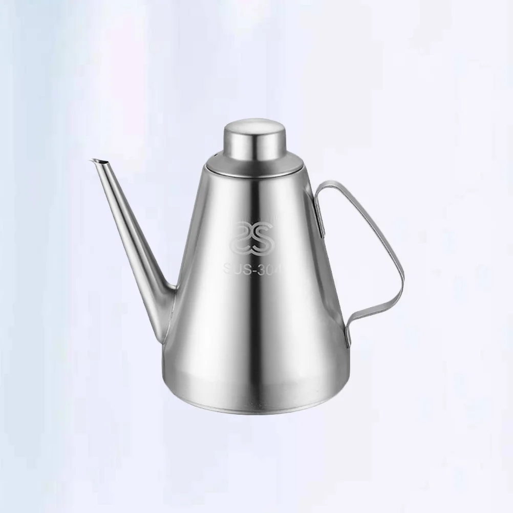 Oil Container Dust-proof Dispenser Stainless Steel Bottle Tea Kettle Vinegar Water Sauce Cooking