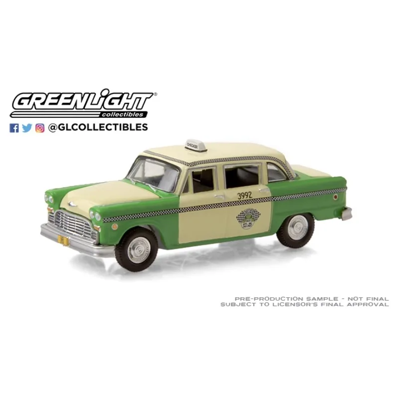 

1:64 1982 Checker Motors Chicago Chuck Taxi Advanced Collection Ornament Car Models