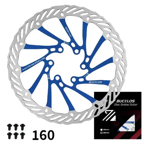 BUCKLOS Ultralight MTB Bike Hydraulic Disc Brake Rotor 160/180/203mm Mountain Road Racing Bicycle Brake Disc with 6 Free Bolts - Image 24