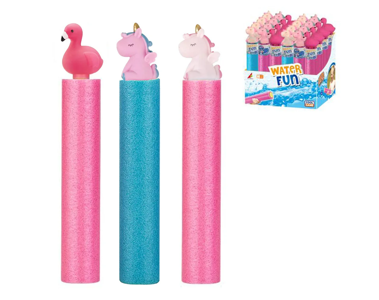 3 pièces/ensemble jouet d'eau de plage mousse longue pistolet à eau type de traction dinosaure licorne enfants EVA été piscine jouets de bain gicler d'eau