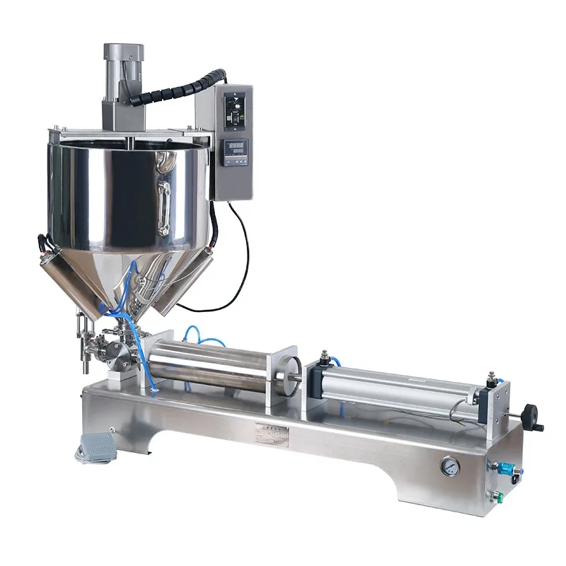 

G1WTH Pneumatic Filling Machine for Cream Jam and Paste Filling with Heating and Stirring Hopper