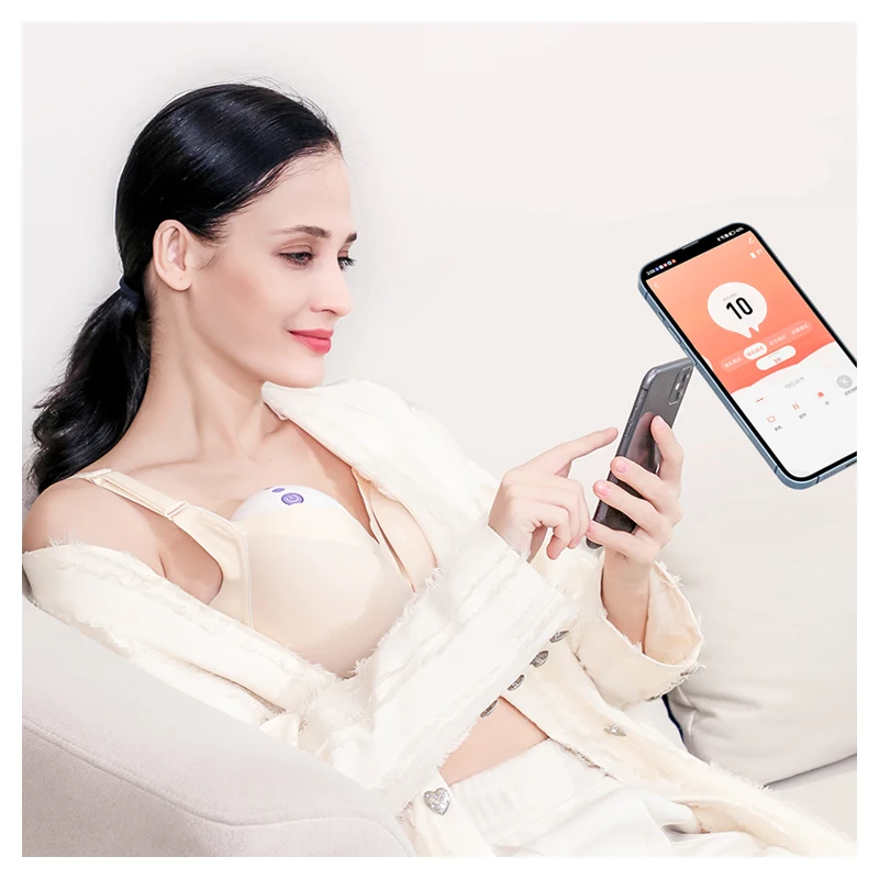 

Smart APP Control High Quality Smallest Quietest Breastpump Free Hands Double Side Electric Wearable Breast Pump