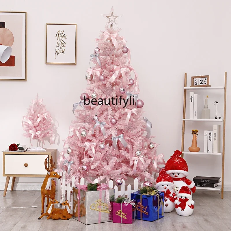 

Christmas 1.5m 1.8m pink Christmas tree household set cherry blossom gradual change Christmas tree C56