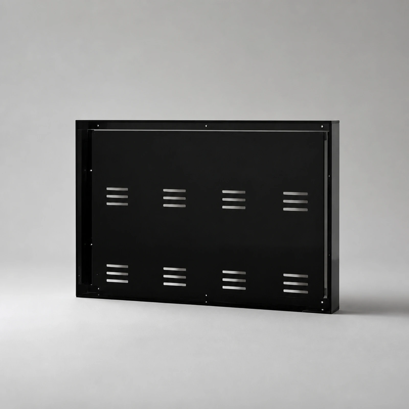Medal Display Box with Black Frame Easy to Install Eight-Position Medal Display Case Scratch-Resistant Sleek for Sports Athletes