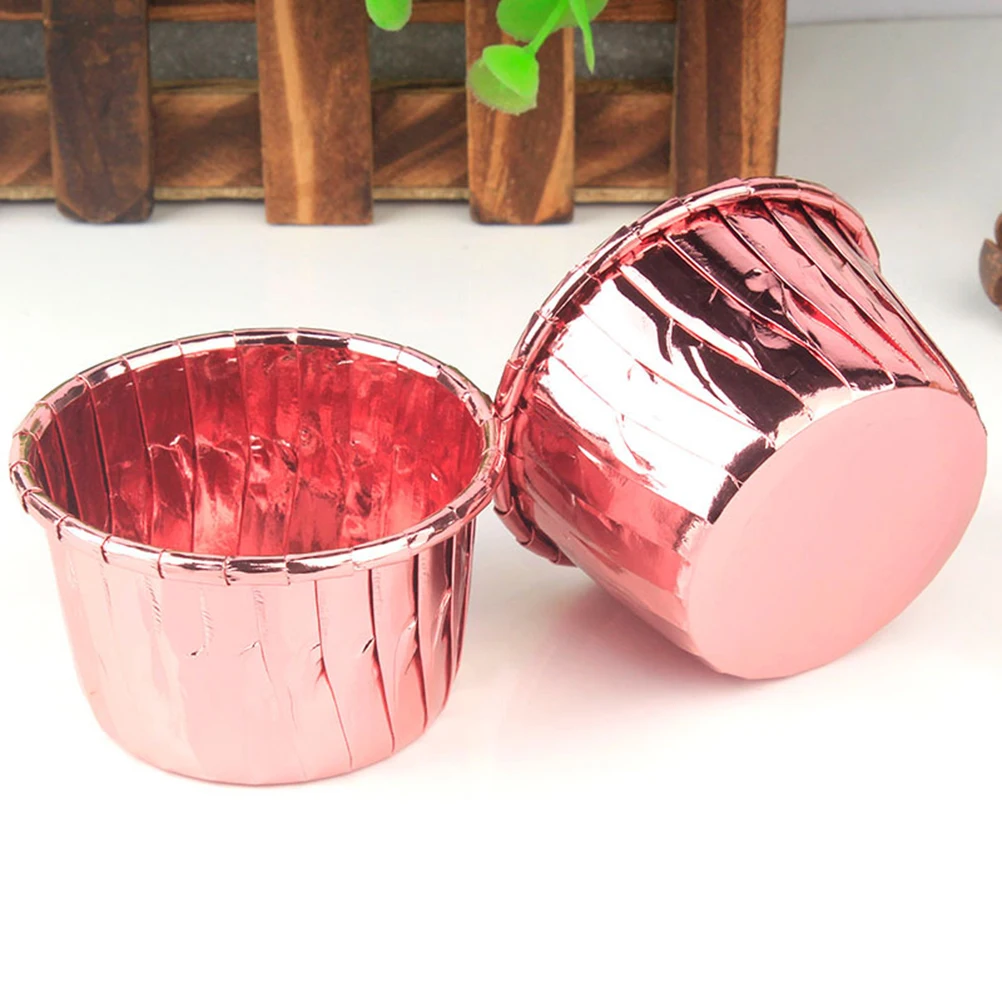 

100pcs Cake Cups for Baking Muffin Paper Cupcake Holders Cases Liners Commercial Leak Resistant Party Supplies