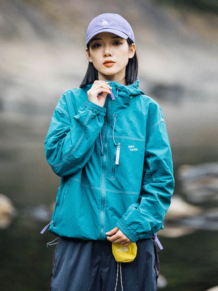 

Mountainvalley, уличное женское пальто с капюшоном, функциональное повседневное пальто Dopane Sle, длинное пальто из полиэфирного волокна, застежка-молния