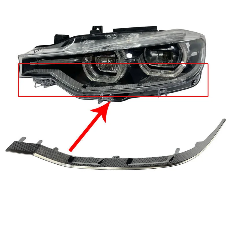 For 2016-19 BMW 3 Series Headlight Lower Trim Strip 3 Series F35 Front Headlight Reflector Strip F35 Lamp Inner Electroplating