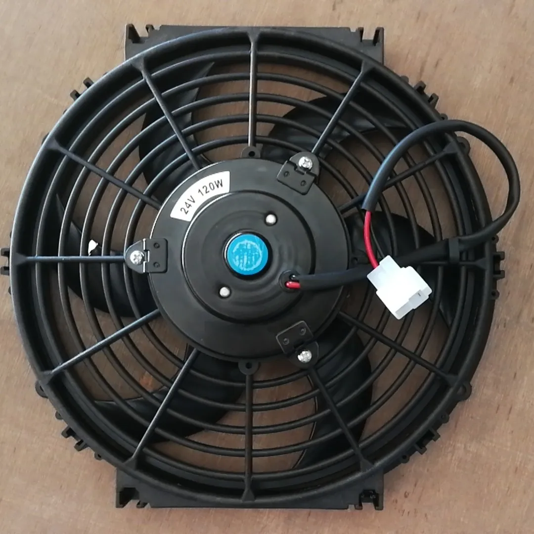 12 inch electronic fan car air conditioner water tank heat dissipation 12v24v hair dryer fan dual-purpose modified universal 80W