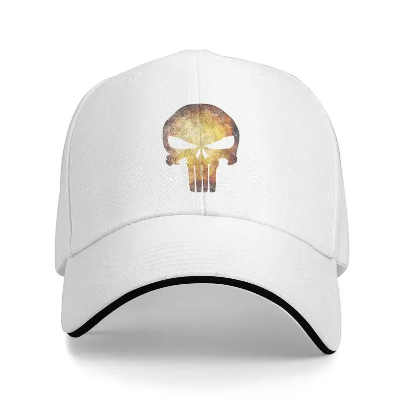 Custom Punisher Skull Baseball Cap Outdoor Women Men's Adjustable Dad Hat