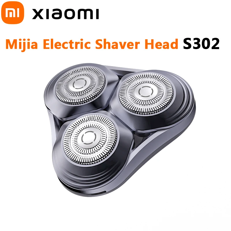 

Xiaomi Mijia S302 Electric Shaver Head Magnetic Removal Cutterhead Double Ring Curved Surface Cutter Mesh Shaving Razors 1/2/3pc