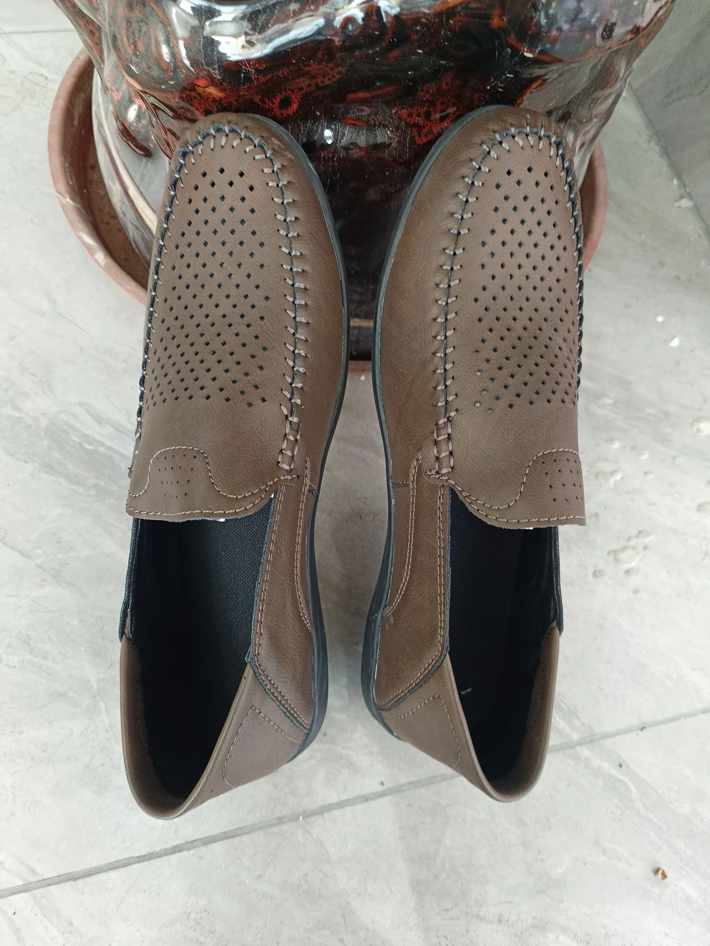 Daily Casual Men's Leather Shoes, Driving Shoes, New Four-Season Universal Beanie Men's Shoes, Outdoor Lazy Men, Pedaling Men