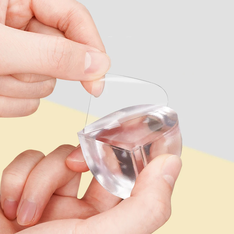 سدادة باب من السيليكون الشفاف بدون حفر وسادة مضادة للصدمات لسلامة المكتب والمنزل وحماية أثاث الحائط ومضاد للتصادمات #3