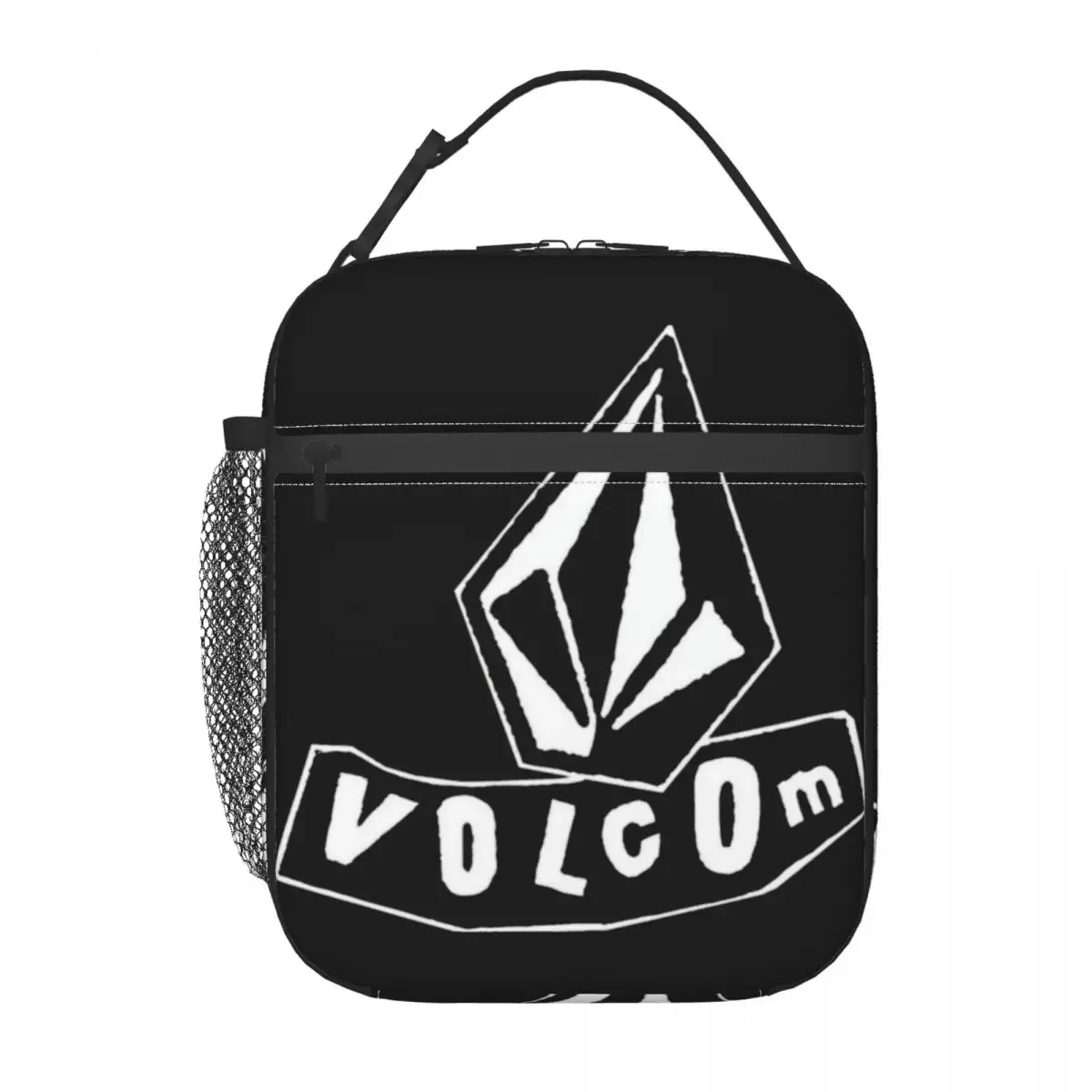 Volcom-Logo Thermal Insulated Lunch Bag for Office Portable Food Container Bags Men Women Thermal Cooler Lunch Boxes