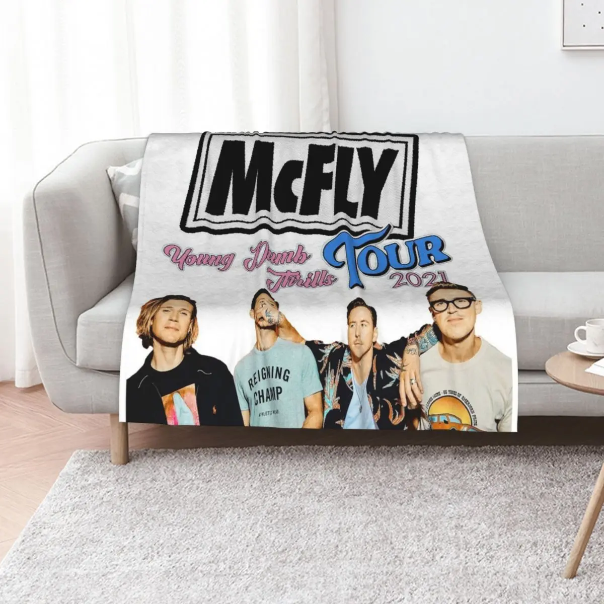 

McFly Tour 2021 Throw Blanket For Sofa Thin Single Baby Comforter Blankets