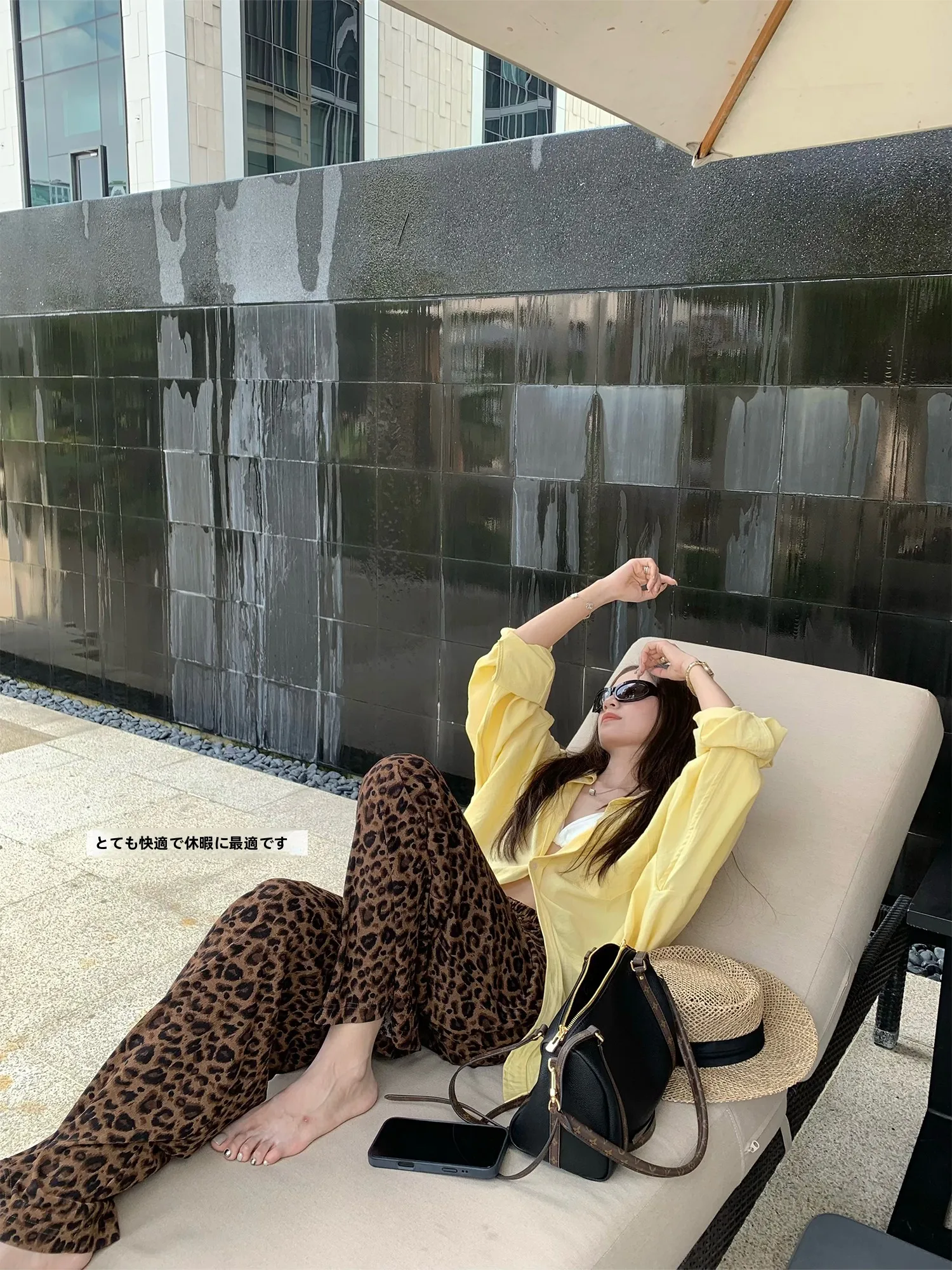 

Удобные повседневные брюки-шорты с леопардовым принтом, текстурированные плиссированные брюки для прогулок, женские свободные брюки с широкими штанинами, лето 2026