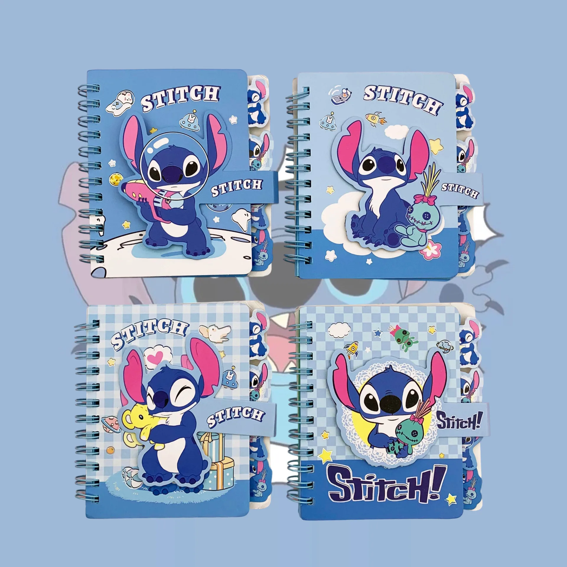 Disney Stitch Notebook Anime Cartoon School Supplies Portable Diary Fashion Office Supplies Coil Book Cute Gift Fast Delievery