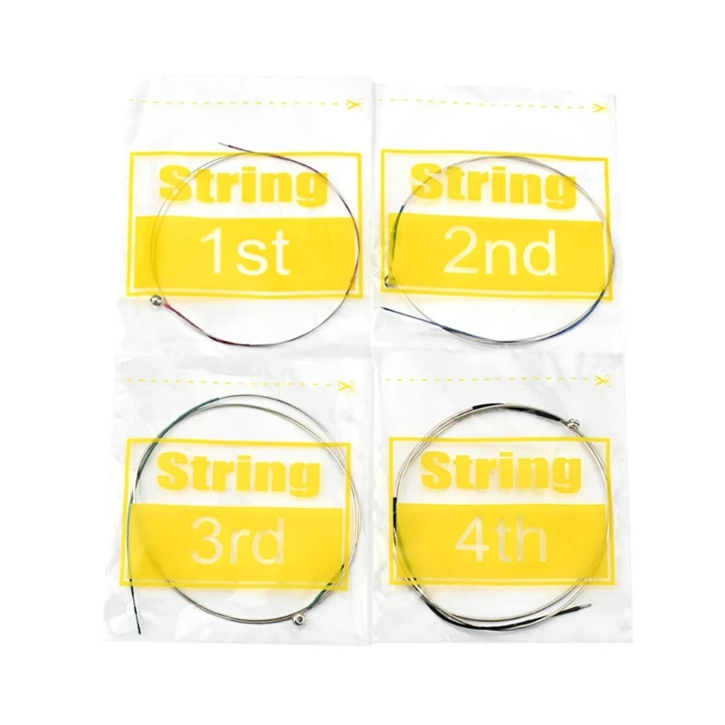 Viola String Set Silver C-G-D-A for Full Size 1st-4th Süße Musik Strings Steel Violons Nickel Chromium Music Accessory 24BD