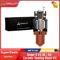 Creality Ender-3 V3 SE/KE Ceramic Heating Block Kit 600mm/s 300°C High Temp 60W 0.4mm Quick-swap Nozzle Kit 3d Printer Accesoire