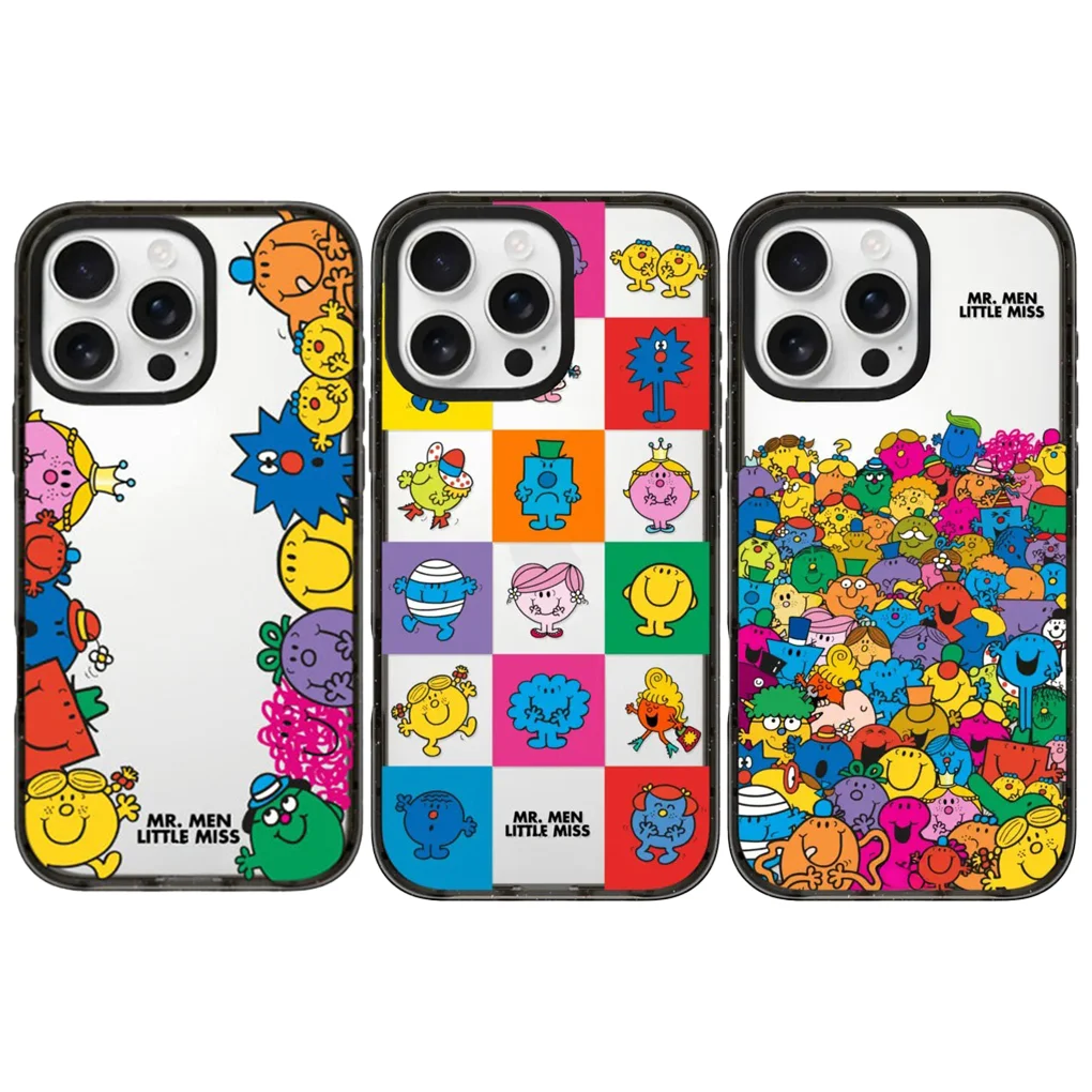 MISS 2.0 Custodia magnetica per telefono con bordo nero acrilico per iPhone 17 16 15 14 13 12 Pro Max Custodia