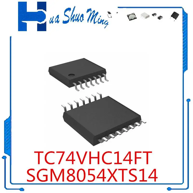 10Pcs/Lot  TC74VHC14FT VHC14 SGM8054XTS14/TR TSSOP-14