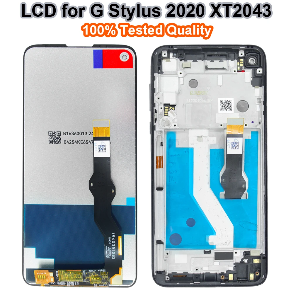 Pantalla LCD nueva y probada para Motorola Moto G Stylus 2020, repuesto de ensamblaje de pantalla táctil LCD para Moto G Stylus 2020 XT2043-1