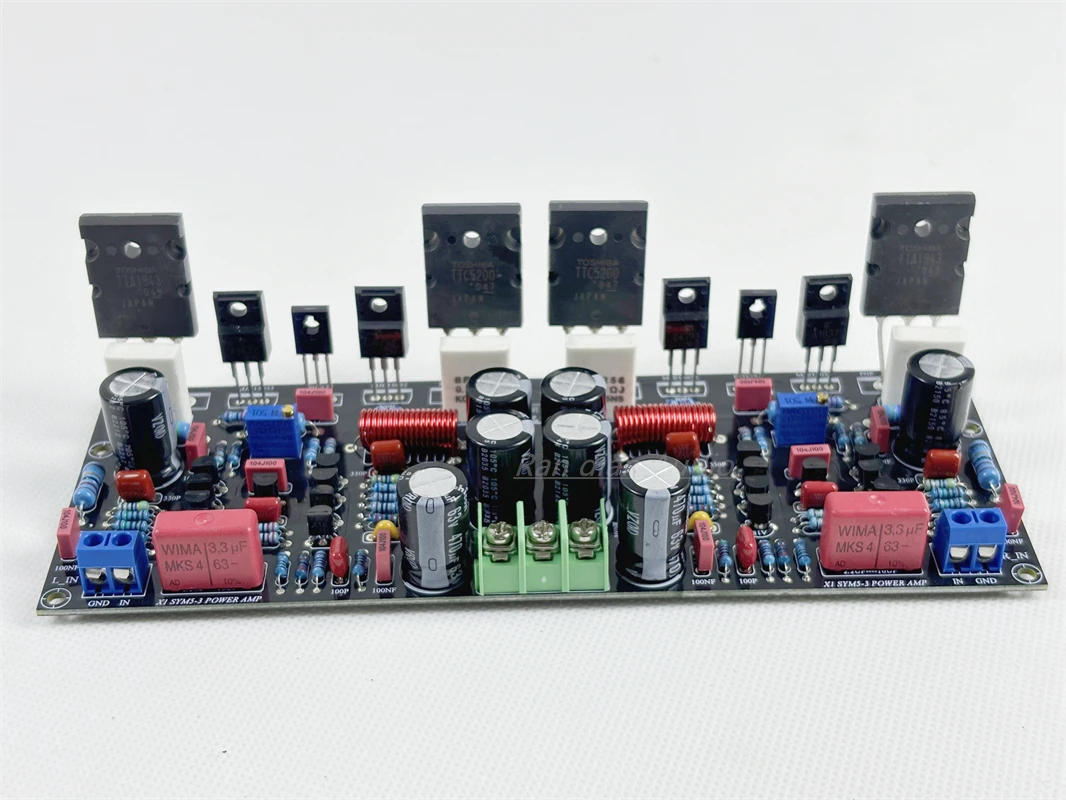 Excellent Class AB Symasym5-3 SYM5-3 200W Dual Channel Discrete Amplifier Board.TTC5200 /2SC4793/2SA1837/+-20V+-45V