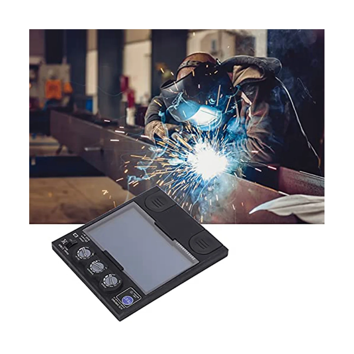 Lente di saldatura solare automatico LCD oscuramento saldatura casco filtro occhiali saldatura lente pannello filtro di ricambio