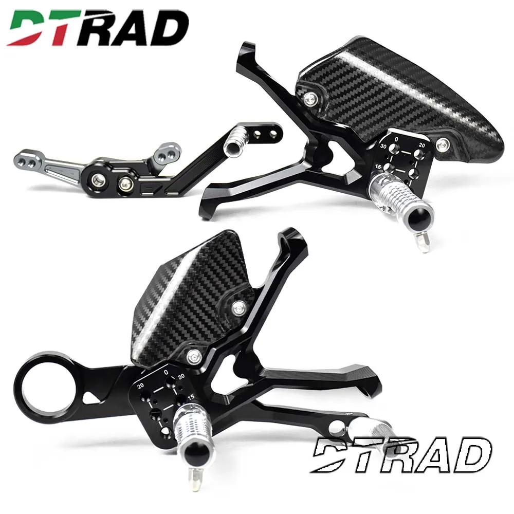 For BMW S1000R /RR 2019/2021-2023 M1000RR 2020-2023 Motorcycle CNC Adjustable Rearset Footrest Foot Pedal Heel Guard Accessories