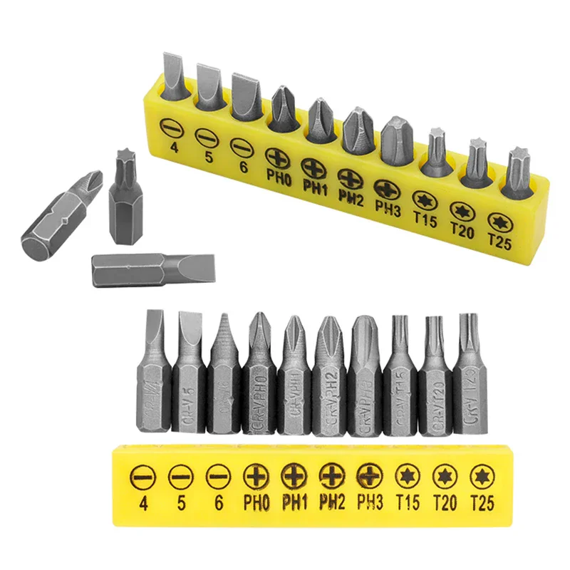 Internal Hexagonal 300mm Bending Extension Hose  Paired With 10Pcs Screwdriver Bits+60mm Extension Rod