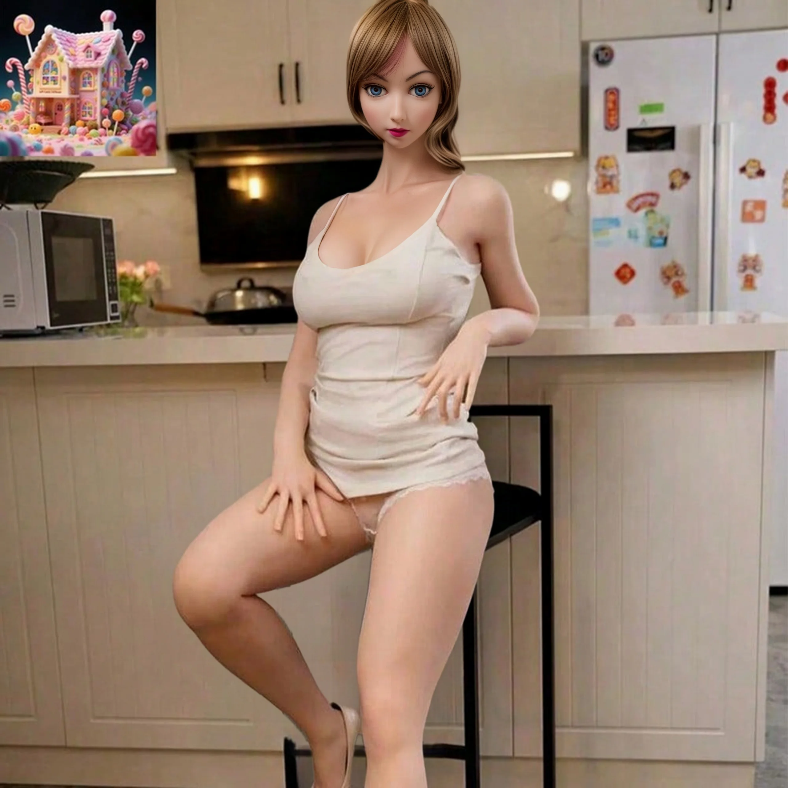 Bambola realistica in TPE 100 cm 140 cm 150 cm, bambola d'amore per tutto il corpo senza cuciture, scheletro in lega flessibile mobile, struttura della pelle realistica