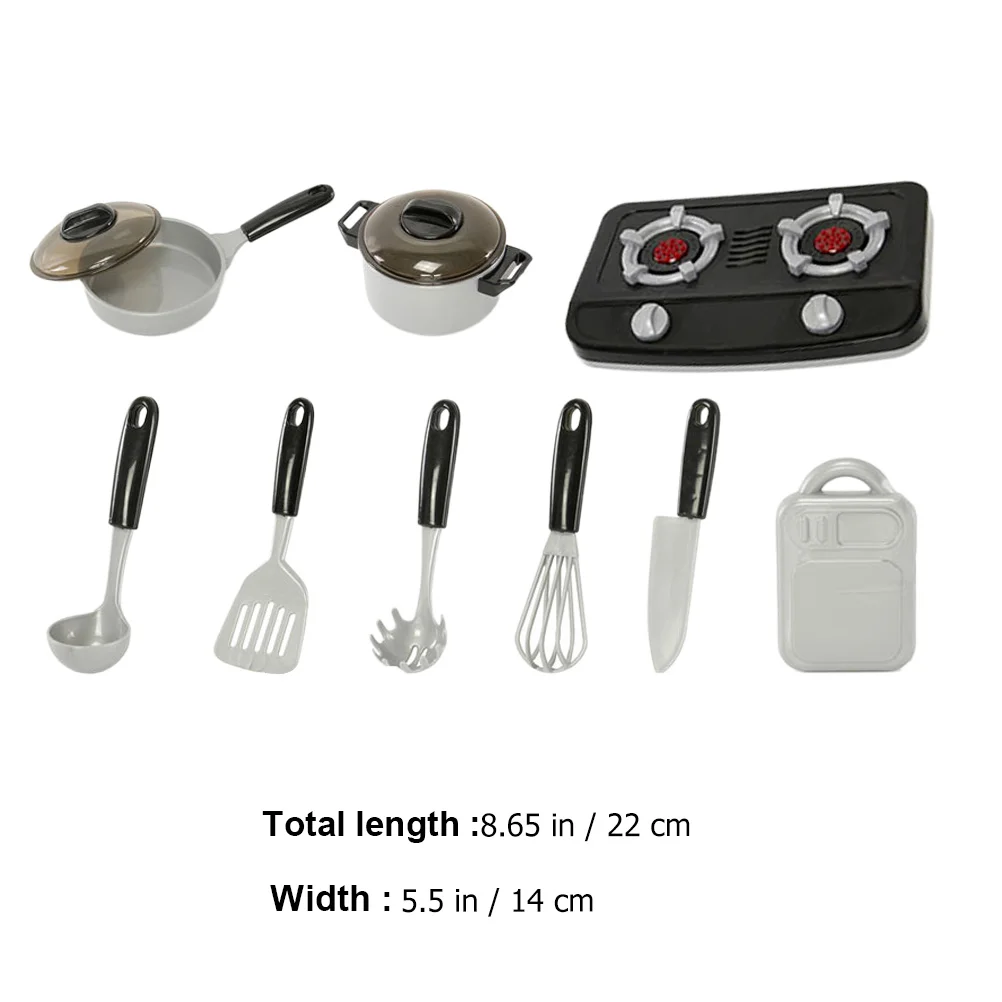 1Set Keukenthema Speelbal voor Kinderen Duurzaam PVC Materiaal Rollenspel Glad Gepolijst Verjaardagscadeau Kinderkeukenspeelgoed