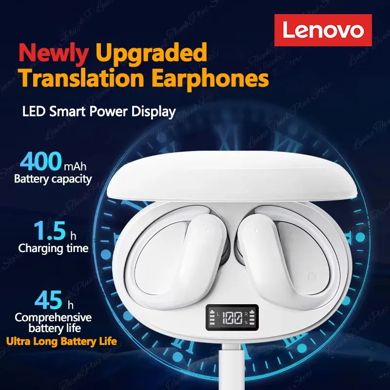 AI Translator Earbud Lenovo LP75 Pro XT55 TWS Bluetooth Noise Reduction HD Call Translation Headphones Travel Translator Headset