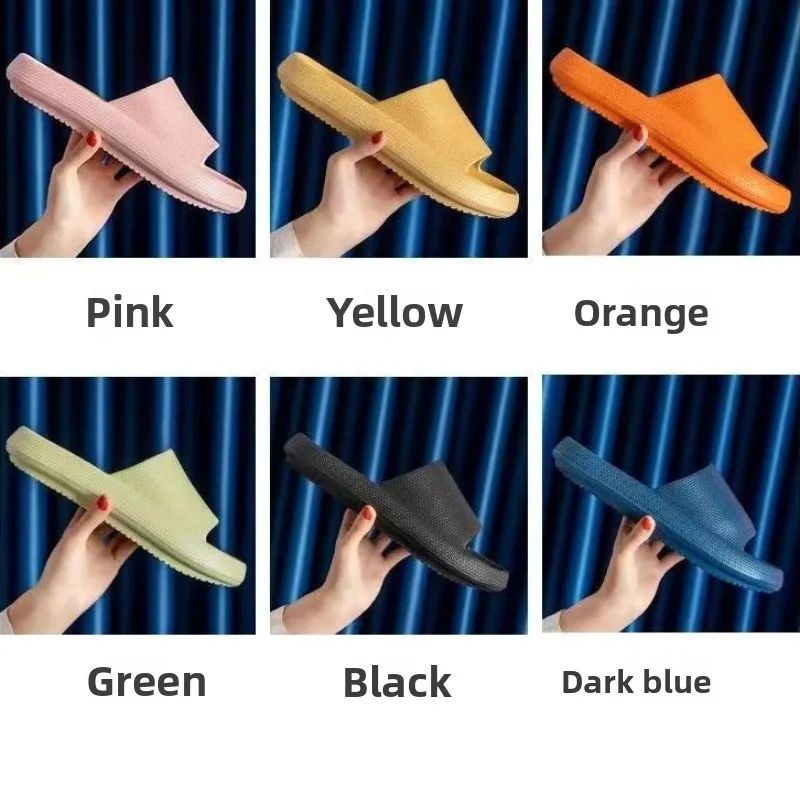 Summer Men's and Women's Shoes  Home Bathroom Shower  Anti Slip Thick Sole  Indoor and Outdoor Wear  Couple's Home Slippers