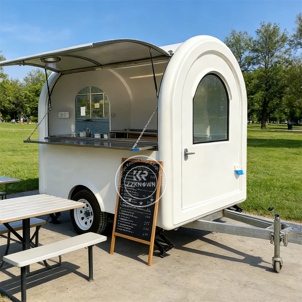 

Outdoor Catering Trailer Mobile Kitchen Churros Foodtruck Shawarma Catering Truck Food Truck For Sale