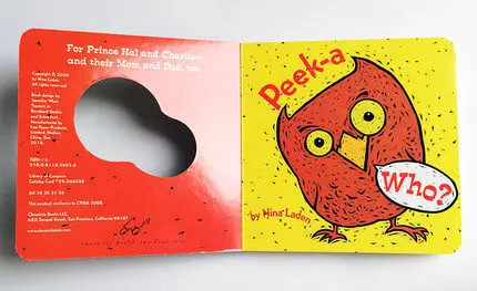 Originale inglese Peek A Who Toddler Picture Book Board Peekawho