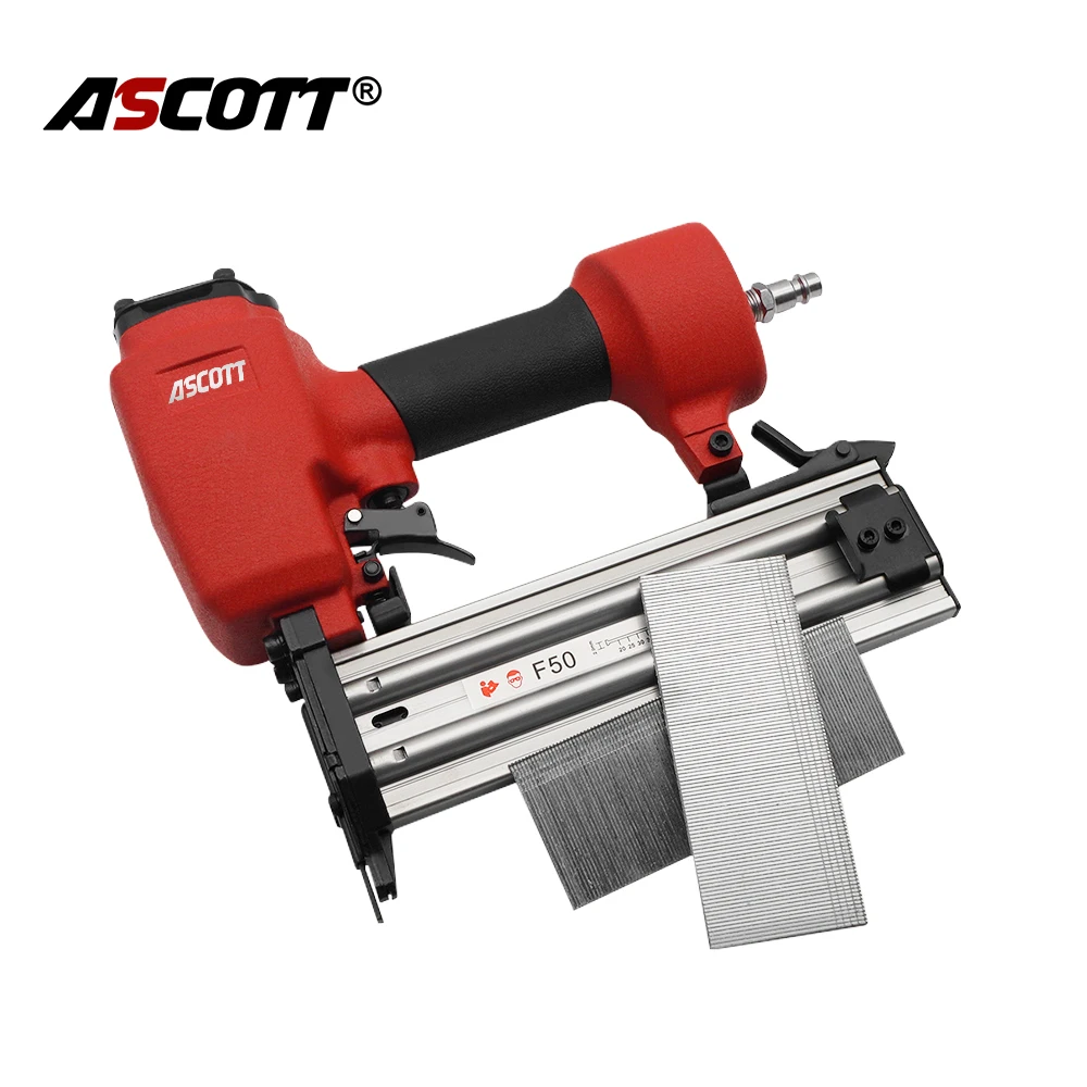 

Industrial&DIY F50 Pneumatic Fastening Tools 20-50mm Air Stapler Straight Nailer For Woodworking Brad Decoration Nail Gun